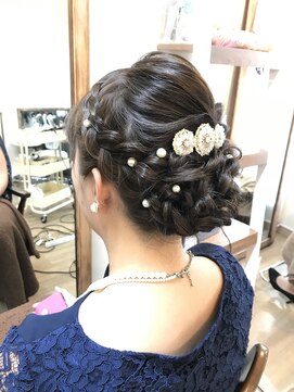 ロカット サロン(Roquat Salon) ロングアップブライダルアレンジ 【ヘアセット  立川/立川南口】