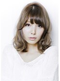前髪短めゆるめウェーブ