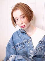 アイティー バイ アルバム 中野店(IT by ALBUM) 綺麗めショート_耳かけウェーブパーマフォギーベージュ_27470