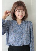 大人かわいいAラインボブ