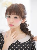 ルーズ編み込みアレンジ