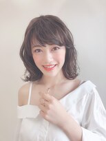 アクアオモテサンドウ(ACQUA omotesando)&nbsp;切りっぱなしロングボブ「熊谷安史】２