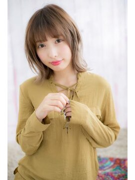 ミック ヘアアンドメイク アップ 駒込店(miq Hair&Make up) グラデーションカラー☆外ハネカール外国人風ロングウルフa1