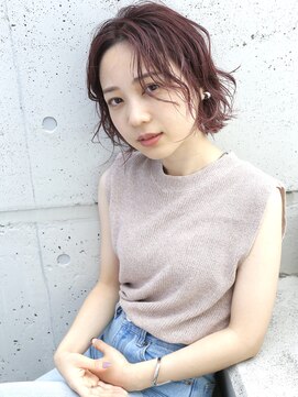 バース(BIRTH) 天神【BIRTH】大人かわいいセンターパートウエーブボブ　17