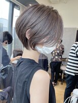 《30代40代》白髪ぼかしハイライト×前下がりボブ【BUMP】★