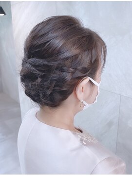 ドゥマン(Demain) 【結婚式　お呼ばれセット】アップスタイル　ブライダル