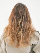 アース 三軒茶屋店(HAIR&MAKE EARTH)&nbsp;大人_無造作_カール_バレイヤージュ_ブリーチ_三軒茶屋_ギャル