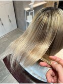 ブリーチ＆ビビり毛でもできる＿髪質改善＿縮毛矯正［東陽町］