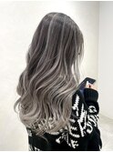 (飯塚)シルバー×バレイヤージュ