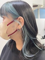 グーフィートーキョー 銀座(Goofy Tokyo)&nbsp;Goofy銀座/フェイスフレーミング/アクアブルー/前髪インナー