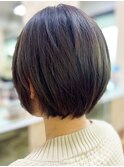20代30代40代髪質改善カラーアッシュブラウンショートボブ透明感