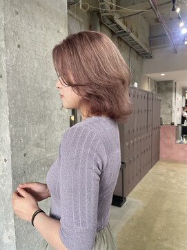 ユニオン(Union) くびれレイヤー×ピンクグレージュ