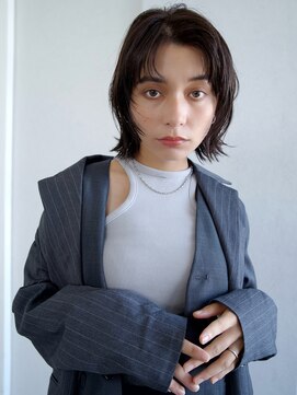 ケーツー あべのキューズモ-ル店(K-two) レイヤーボブ*前髪なしボブ*モカベージュカラー*30代40代50代