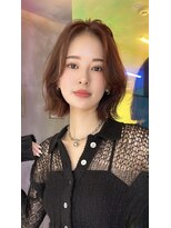 ロンド ストラーダ 心斎橋(Lond strada)&nbsp;レイヤーボブ×ハイトーン[心斎橋/髪質改善]