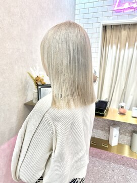 ロンド レア 天神大名店(Lond Le’a) メルティカラー/ウェーブミディアム/似合わせカット/着物ヘア