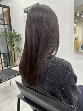 ディジョン(Dijon) 韓国顔まわりレイヤーカットグレージュオリーブベージュブラウン