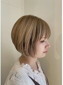 金髪×ボブ