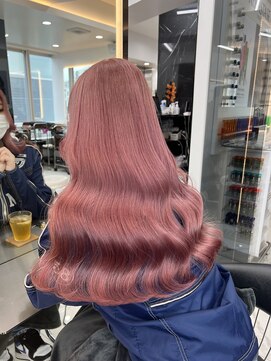 ラピス 渋谷本店(Lapis) ピンクカラー/韓国風/髪質改善/ウェーブヘアー/ハイトーン