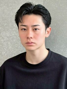 ロンドオム 池袋(Lond Homme) men's/メンズ/フェザーパーマ/黒染め/韓国/ブルーブラック/池袋