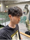 シャドウパーマ くせ毛風 マッシュパーマ 新宿