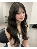 (licca内堀)レイヤーカット×グレージュ×シースルーバンク