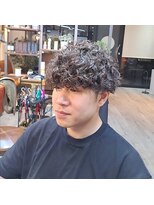 ヘアーサロン カヴィエ(hair salon covie) メンズプードルパーマ スパイラルパーマ