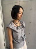前下がり切りっぱなしボブ｜小顔ストレート