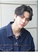 シースルーマッシュダウンパーマ韓国マッシュニュアンスパーマ