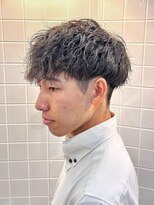 ゼロスバーバー(0's BARBER SHOP)&nbsp;ツイストスパイラル/メンズ/シャドウパーマ/ビジネス/マッシュ