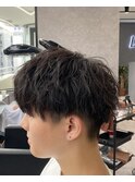 マッシュ縦落ちツイスパ