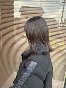 ビューティフルマインド(Beautiful mind) お洒落な寒色インナーカラー