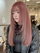 ラック 表参道(LUCK) ウルフレイヤー/春カラー/ピンク/デザインカラー