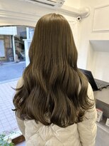 ラレイ ハラジュク(Lalei harajuku)&nbsp;【白石】ブリーチなしオリーブグレージュ透明感シアーカラー原宿