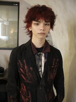 オルン(ORGN.)&nbsp;メンズウルフ　ウルフカット　デザインカラー　マッシュウルフ