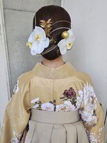 スタジオカラー(Studio Color)&nbsp;タイトシニヨン×袴のお着付け