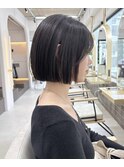 首元すっきり王道小顔タッセルボブヘア