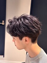 イフメンズサロン 柏(if men's salon)&nbsp;ラベンダーブラック×無造作パーマ