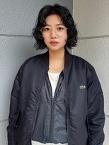 ヘアーアイストゥーレ(HAIR ICI TRE)&nbsp;ボブパーマニュアンスくるくる20代30代ドライパーマレイヤー