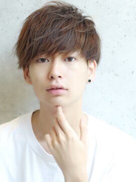 リップスヘアー 銀座(LIPPS hair) ナチュラルネープレスマッシュサイドパートツーブロック刈り上げ