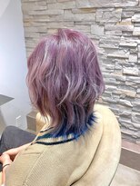ヘアアンドメイク オプシス(Hair&Make OPSIS)&nbsp;ウルフカットが映える！　”バイオレット×裾ブルー”カラー♪