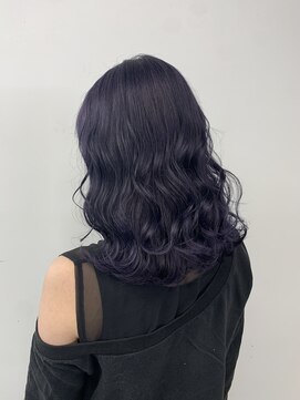 エイト 池袋店(EIGHT ikebukuro) 色落ち可愛いブルーバイオレット*富澤翼