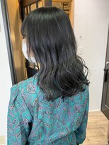 リルア 博多(LIRUA)&nbsp;暗めのネイビーアッシュカラー