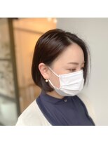 コットン(cotton) まとまる、あご下暗髪ボブ。【スタイリスト白子】