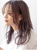 くすみラベンダーベージュ◇髪質改善/ヘッドスパ/前髪/天神大名