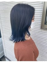 フープヘアー(HOOP.HAIR)&nbsp;ブルーグラデーションカラー