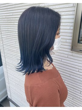 フープヘアー(HOOP.HAIR) ブルーグラデーションカラー