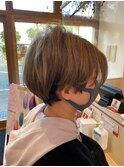 *+aimerが叶える...刈り上げショート×スモーキーベージュ*