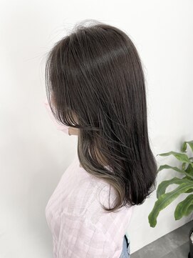 ルヴェルヘアー(Revel hair) ダークパープル×インナーカラー