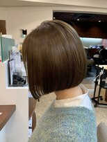 ヘアメイク クリア 本店(hair+make CLEAR)&nbsp;透明感アッシュベージュ×小顔ボブ 30代40代50代