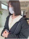 【恒吉佐央里】大人かわいいミディボブ/顔周り小顔ライン<博多>